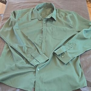 Source Unknown Olive Dress Shirt